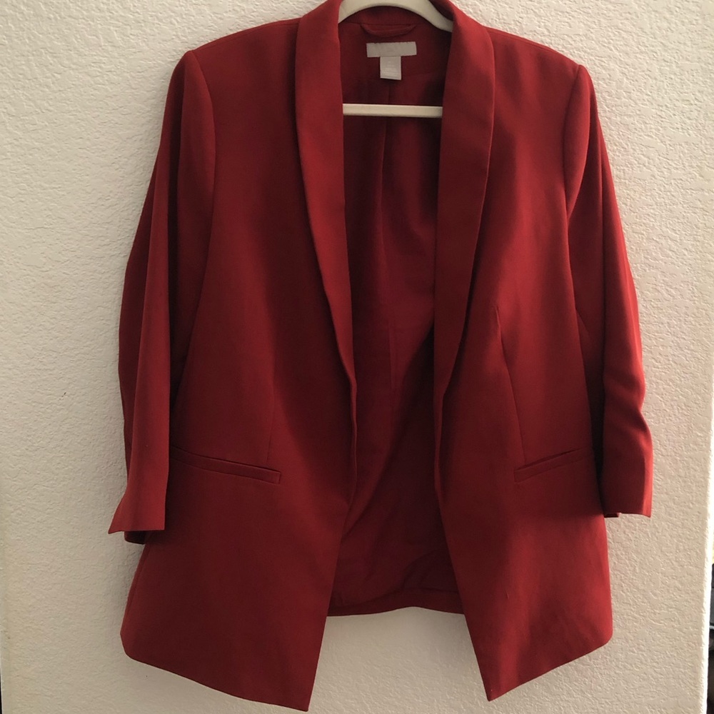 H&M Straight-cut Jacket in Red Large